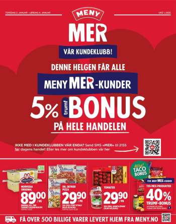 Kundeavis MENY - 2.1.2025 - 4.1.2025.