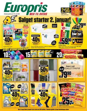 Kundeavis Europris - 2.1.2025 - 4.1.2025.