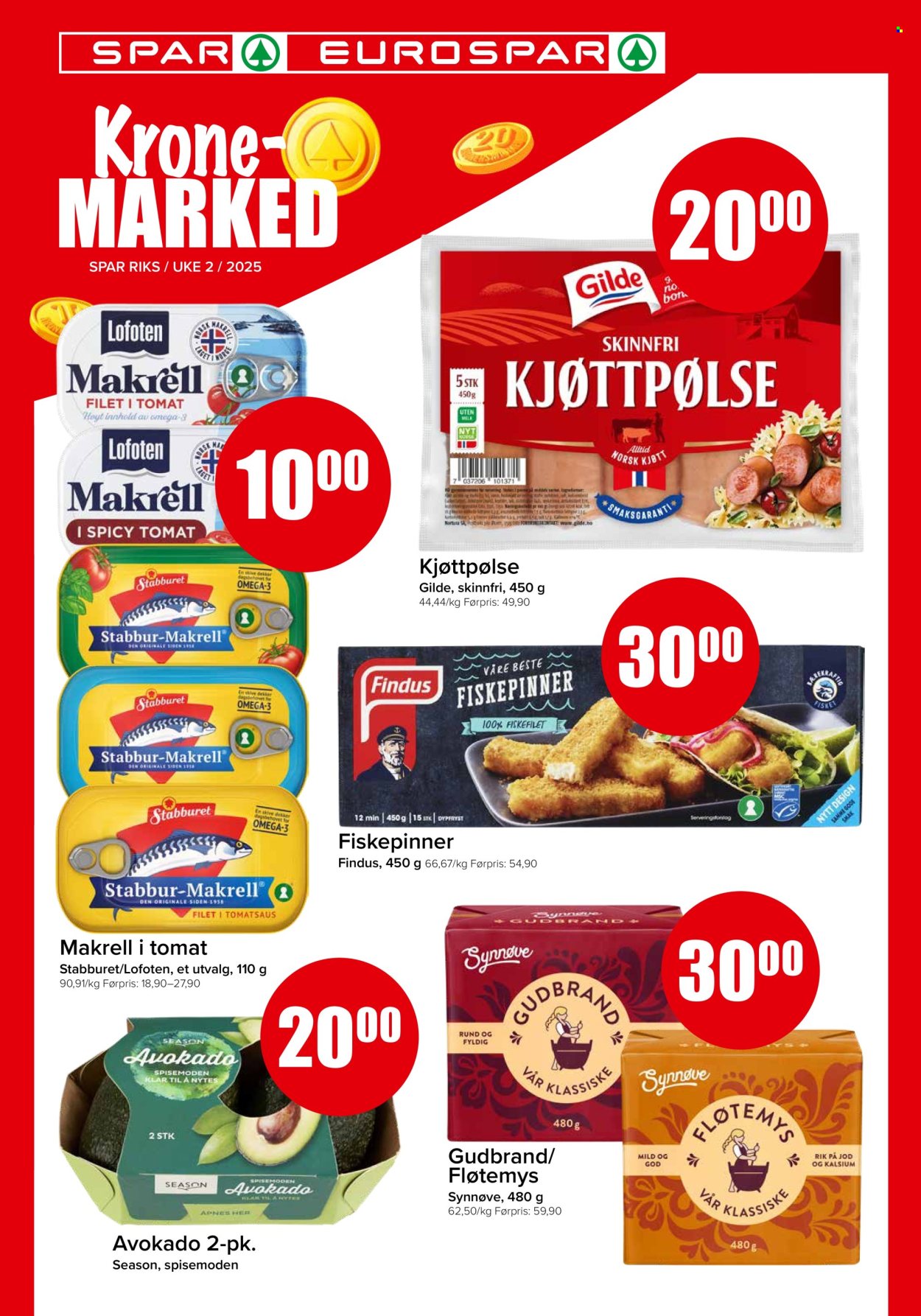 Kundeavis SPAR - 6.1.2025 - 12.1.2025. Side 1