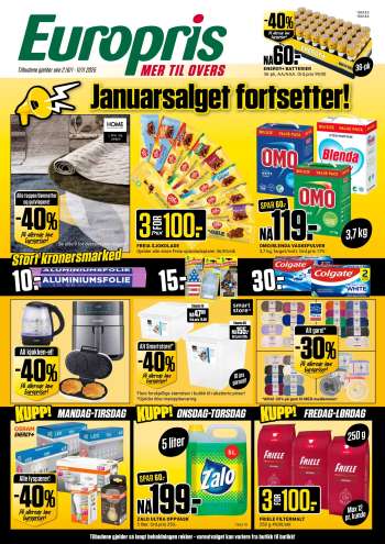 Kundeavis Europris - 6.1.2025 - 11.1.2025.