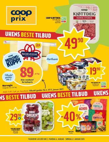 Kundeavis Coop Prix - 6.1.2025 - 12.1.2025.