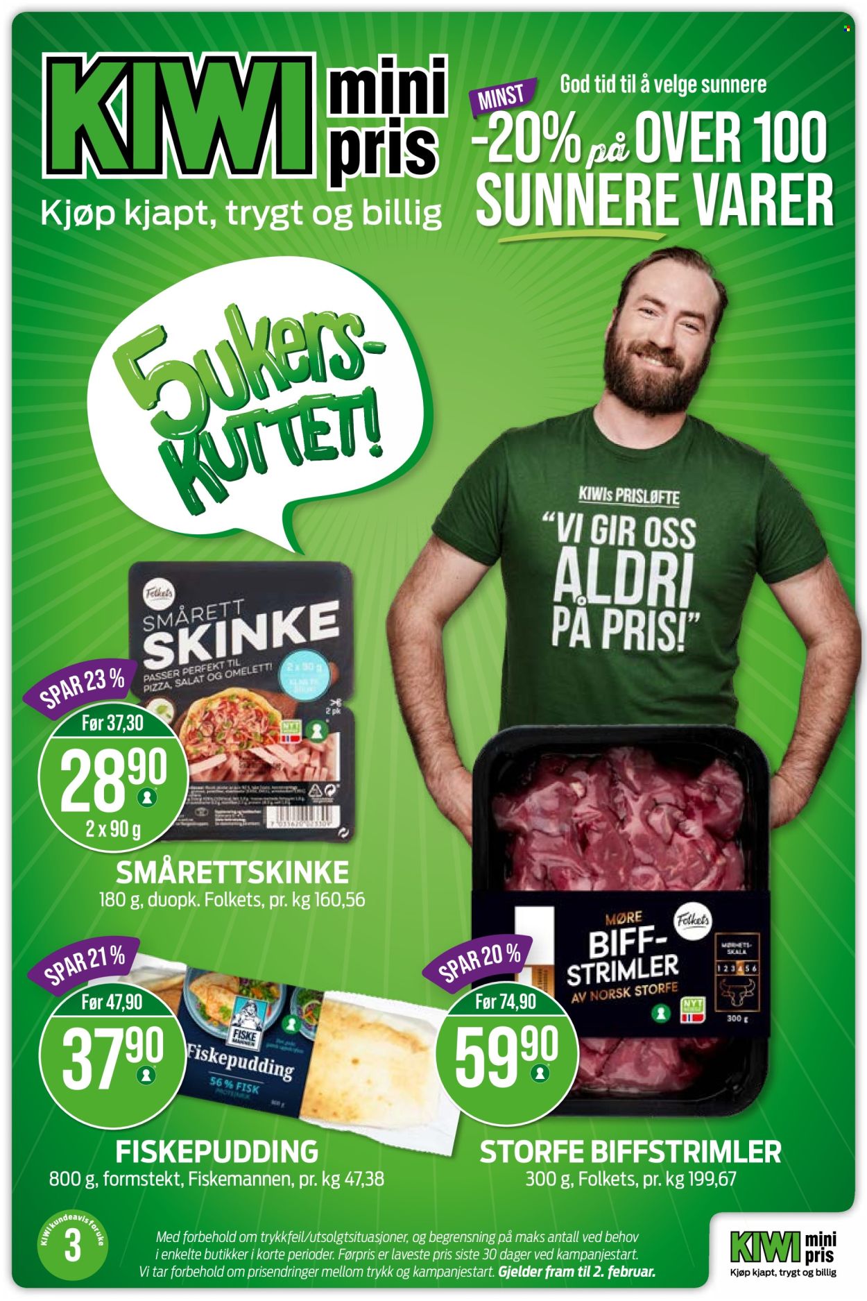 Kundeavis KIWI. Side 1