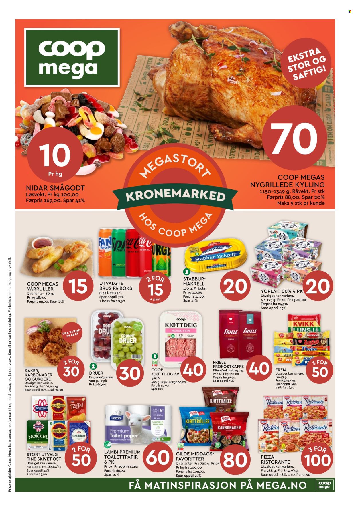 Kundeavis Coop Mega - 20.1.2025 - 25.1.2025. Side 1