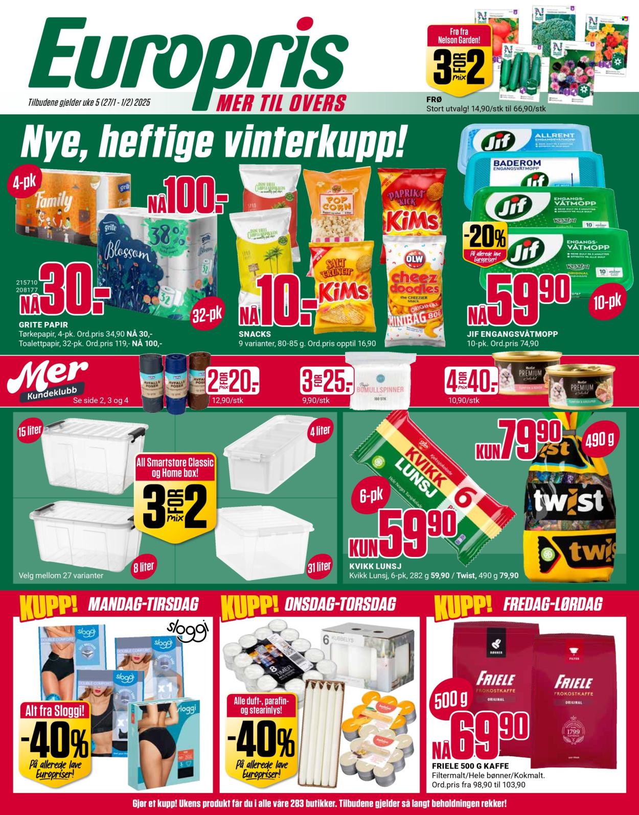 Kundeavis Europris - 27.1.2025 - 1.2.2025. Side 1
