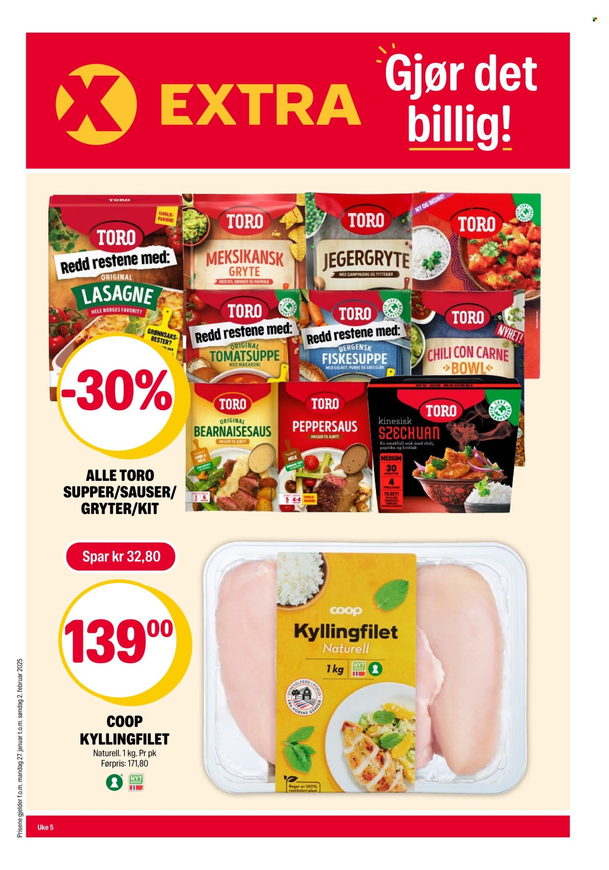 Kundeavis Coop Extra - 27.1.2025 - 2.2.2025. Side 1