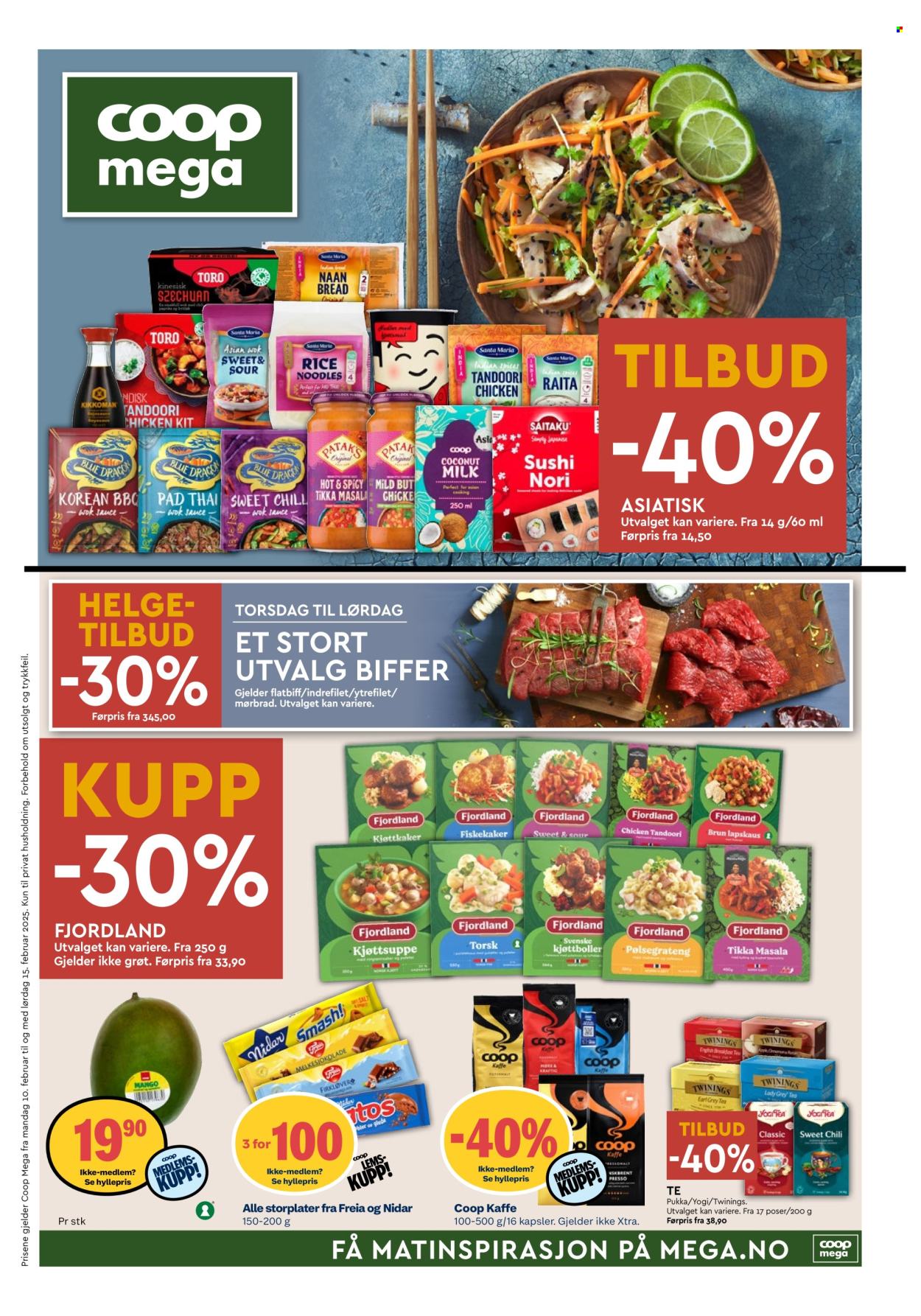 Kundeavis Coop Mega - 10.2.2025 - 15.2.2025. Side 1