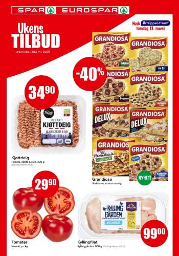 Kundeavis SPAR - 10.3.2025 - 16.3.2025.