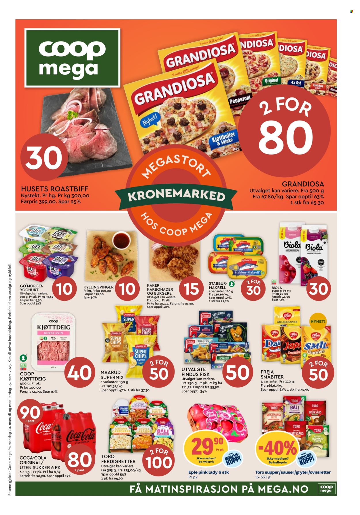 Kundeavis Coop Mega - 10.3.2025 - 15.3.2025. Side 1