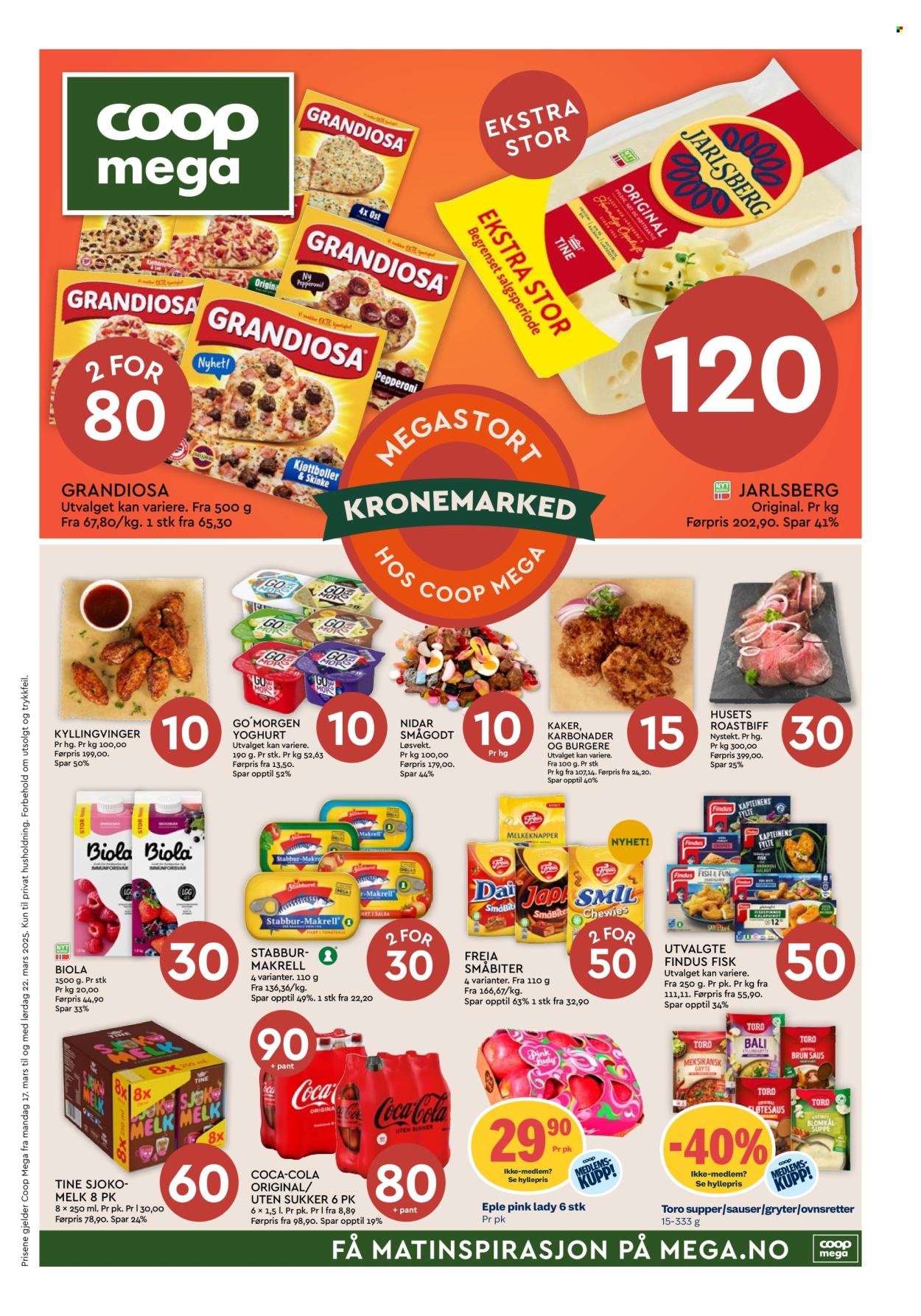 Kundeavis Coop Mega - 17.3.2025 - 22.3.2025. Side 1