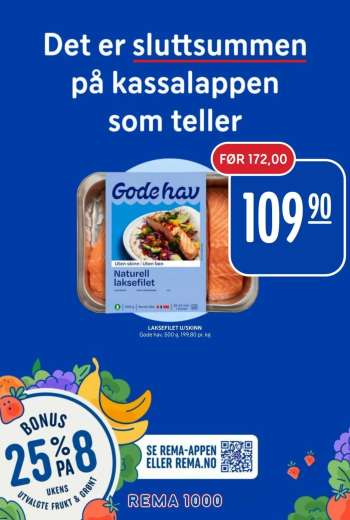 Kundeavis Rema 1000 - 3.3.2025 - 30.3.2025.