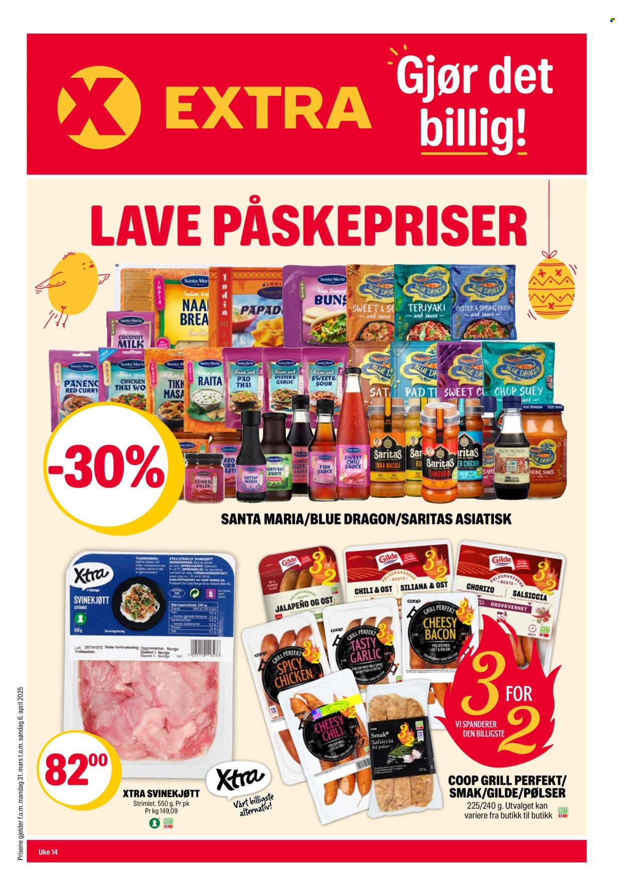 Kundeavis Coop Extra - 31.3.2025 - 6.4.2025. Side 1