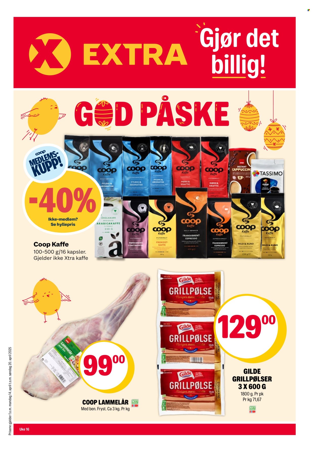Kundeavis Coop Extra - 14.4.2025 - 20.4.2025. Side 1