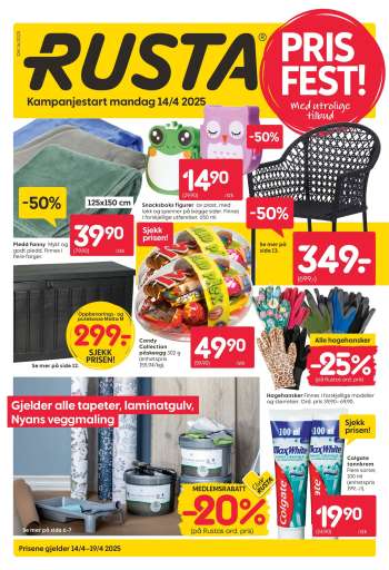 Kundeavis Rusta - 14.4.2025 - 19.4.2025.