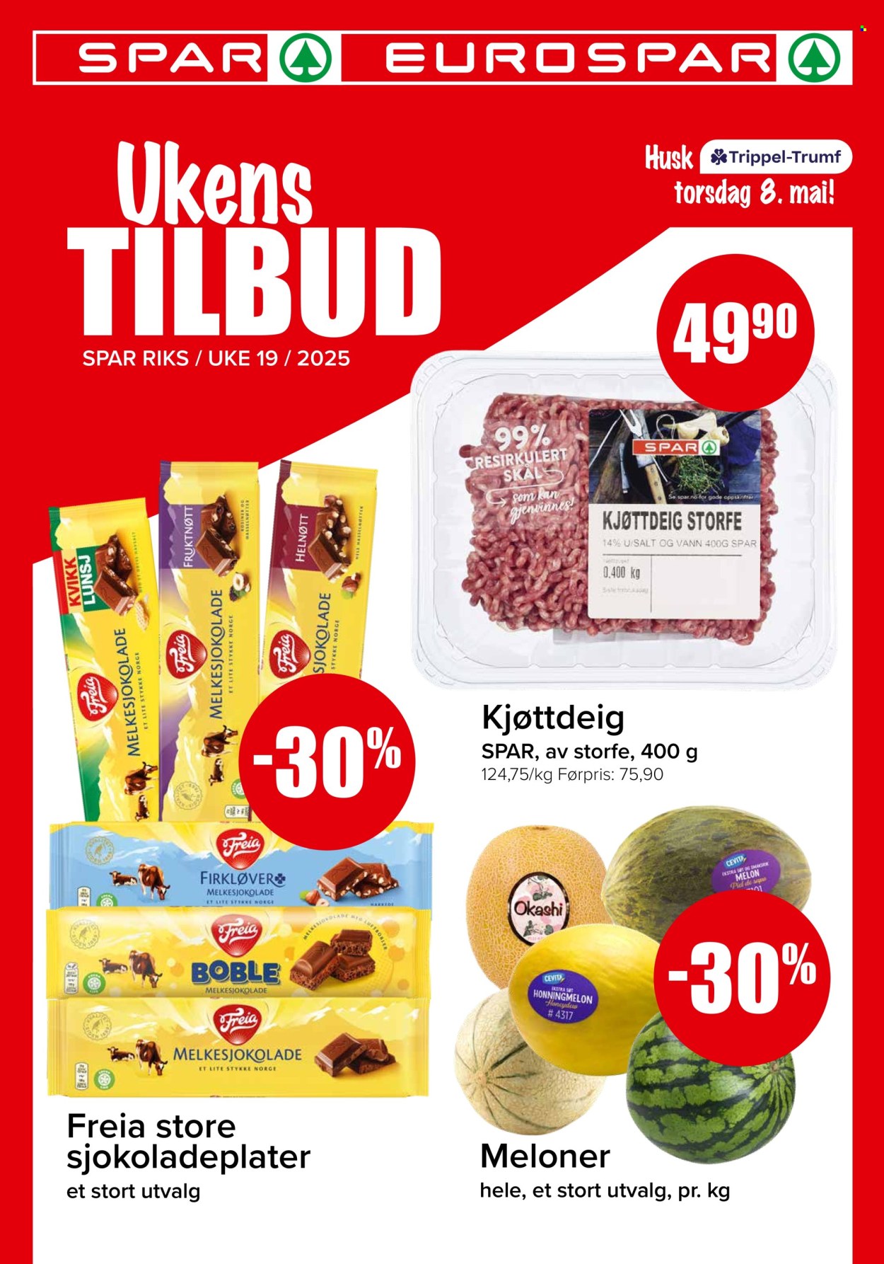 Kundeavis SPAR - 5.5.2025 - 11.5.2025. Side 1