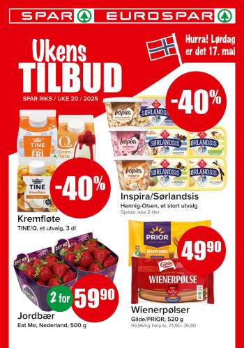 Kundeavis SPAR - 12.5.2025 - 18.5.2025.