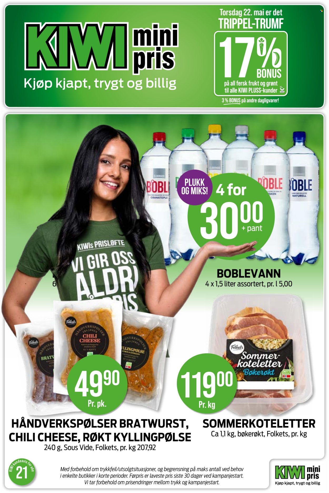 Kundeavis KIWI. Side 1