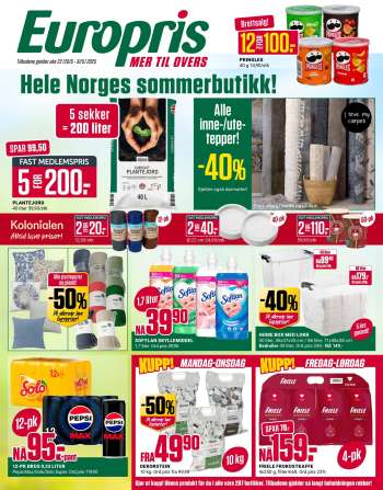 Kundeavis Europris - 26.5.2025 - 31.5.2025.