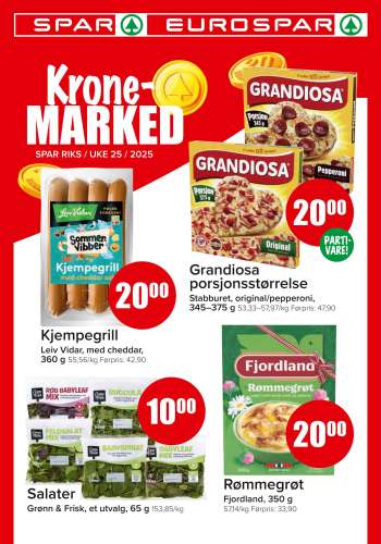Kundeavis SPAR - 16.6.2025 - 22.6.2025.