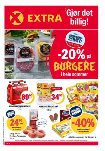 Kundeavis Coop Extra - 16.6.2025 - 22.6.2025.