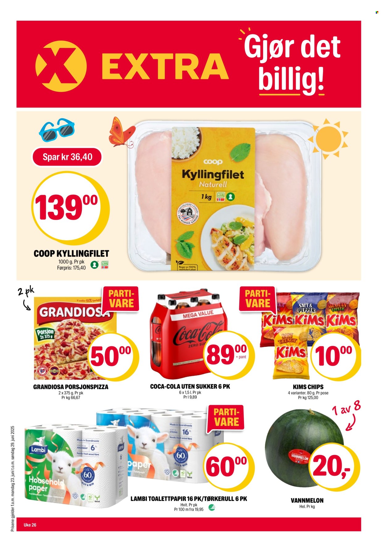 Kundeavis Coop Extra - 23.6.2025 - 29.6.2025. Side 1