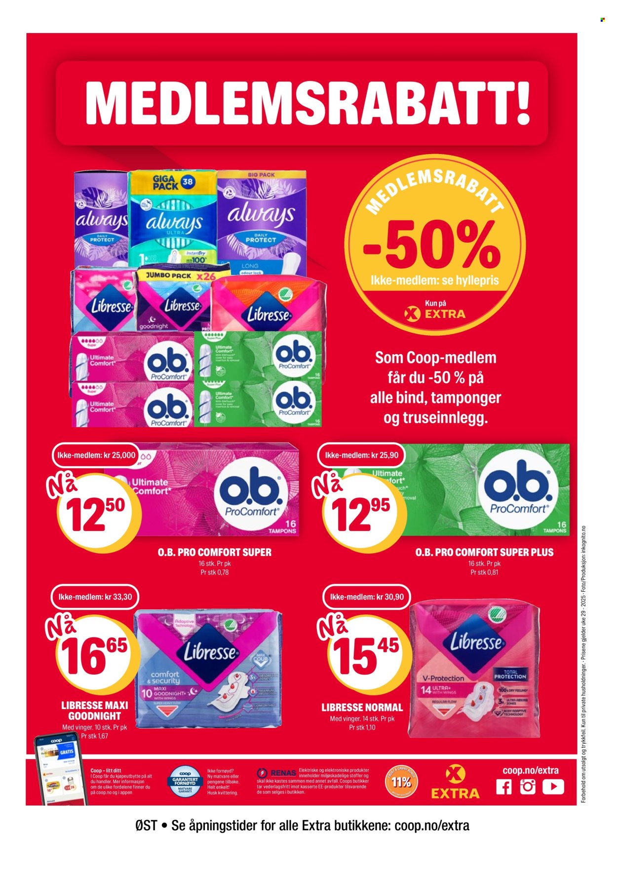 Kundeavis Coop Extra - 14.7.2025 - 20.7.2025. Side 29