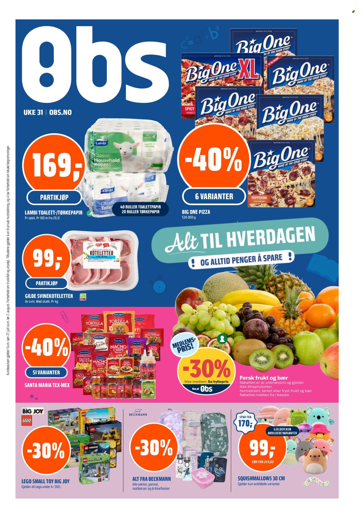 Kundeavis Coop Obs - 27.7.2025 - 2.8.2025. Side 1