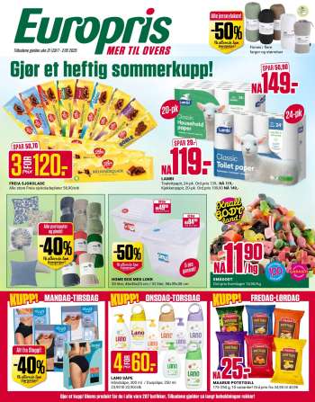 Kundeavis Europris - 28.7.2025 - 2.8.2025.
