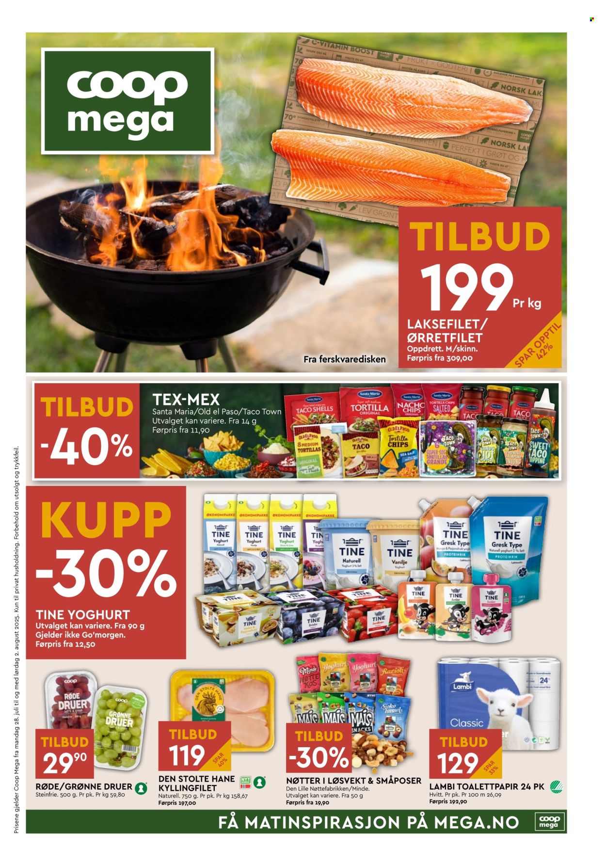 Kundeavis Coop Mega - 28.7.2025 - 2.8.2025. Side 1