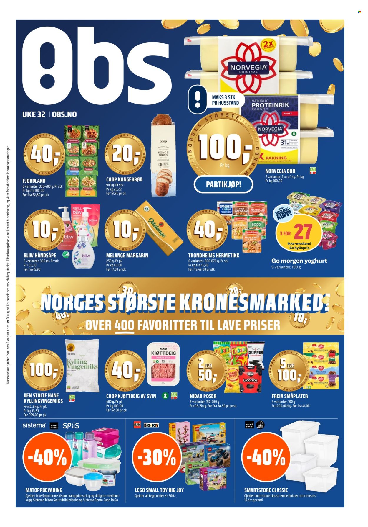 Kundeavis Coop Obs - 3.8.2025 - 9.8.2025. Side 1