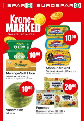 Kundeavis SPAR - 11.8.2025 - 17.8.2025.