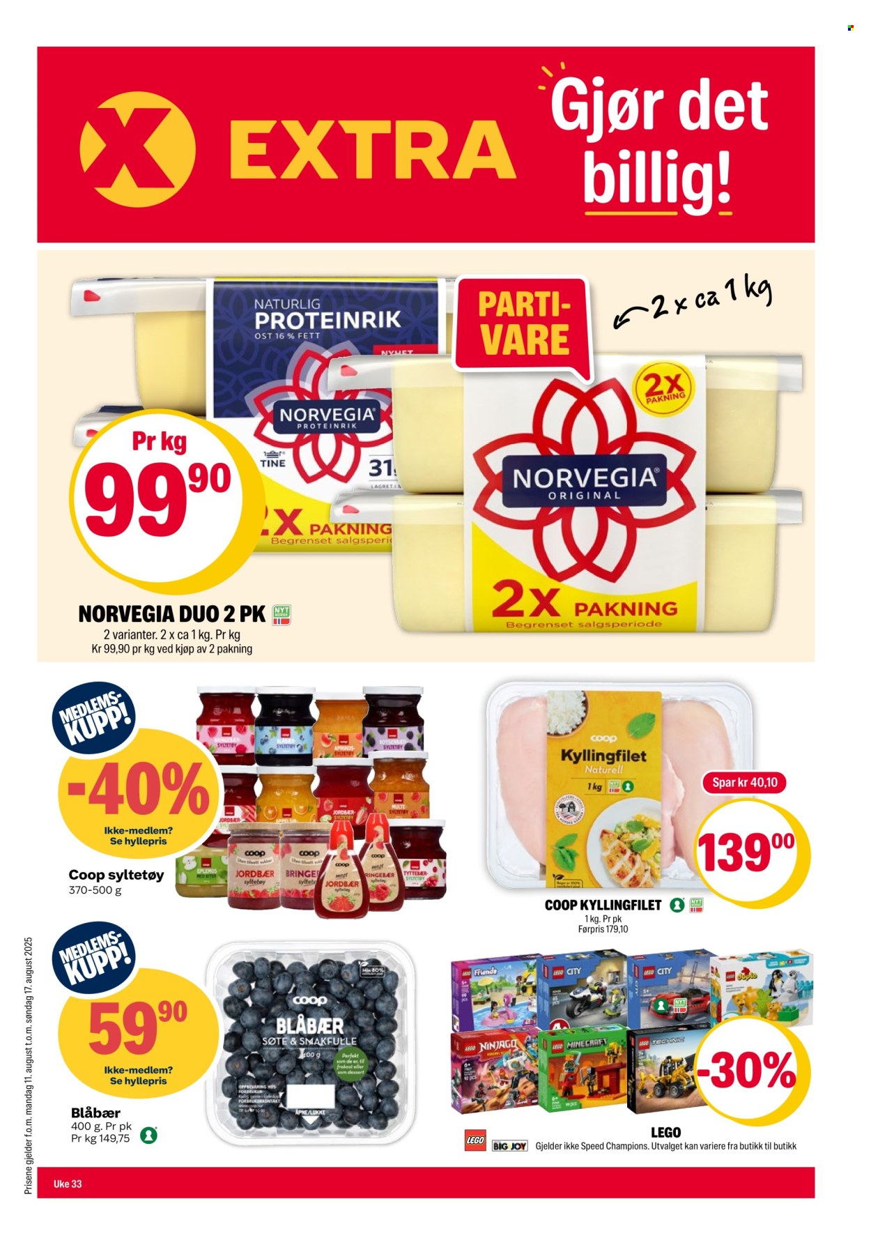 Kundeavis Coop Extra - 11.8.2025 - 17.8.2025. Side 1