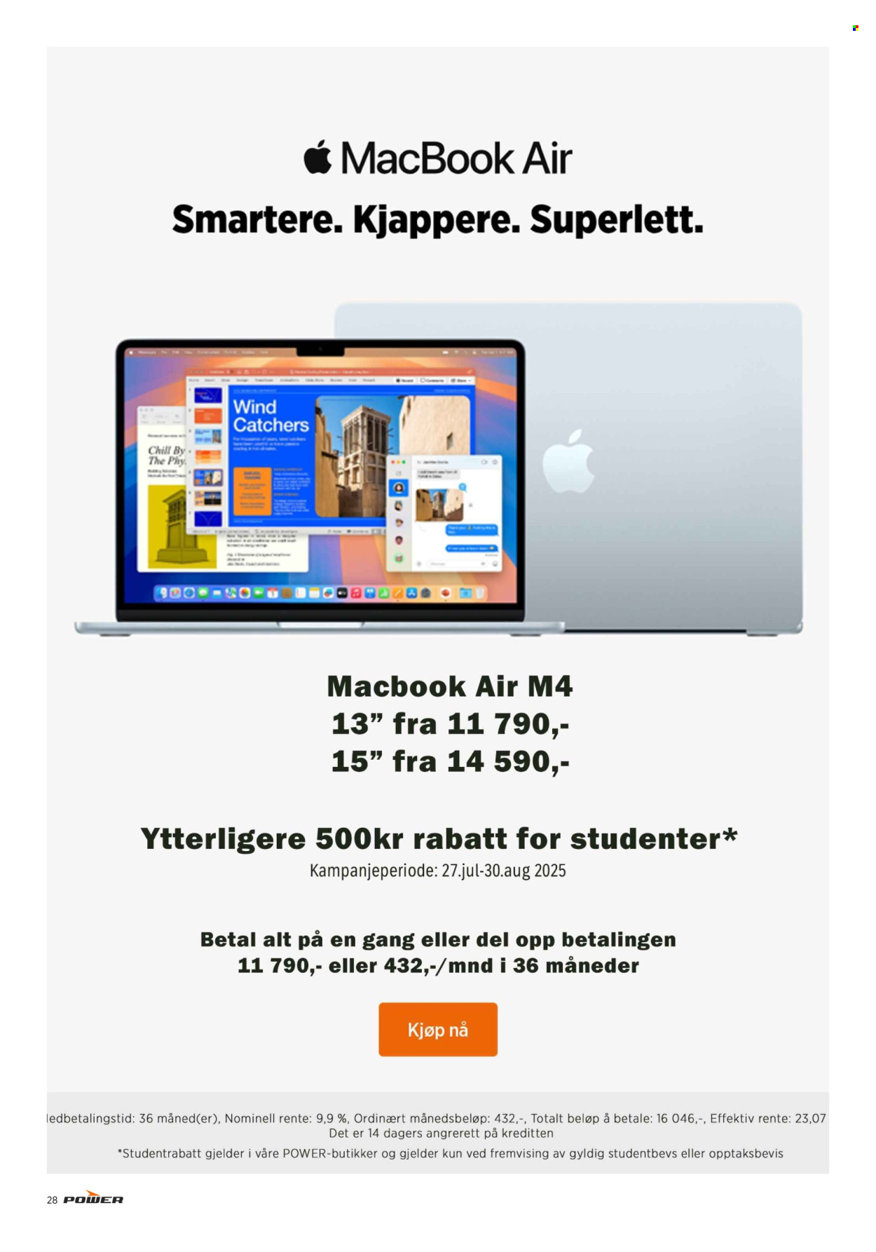 Kundeavis Power - 11.8.2025 - 17.8.2025. Side 28