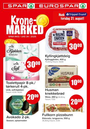 Kundeavis SPAR - 18.8.2025 - 24.8.2025.