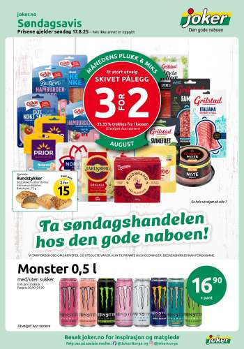 Kundeavis Joker - 17.8.2025 - 17.8.2025.