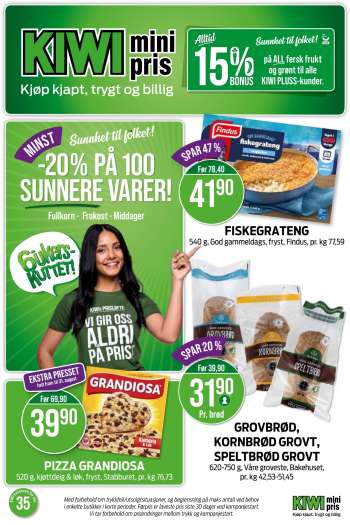 Kundeavis KIWI - 25.8.2025 - 31.8.2025.