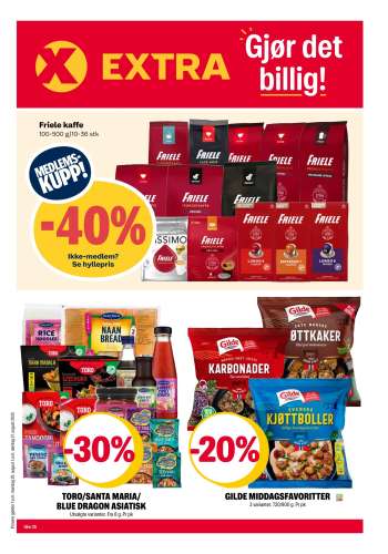 Kundeavis Coop Extra - 25.8.2025 - 31.8.2025.