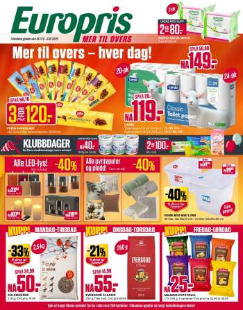 Kundeavis Europris - 1.9.2025 - 6.9.2025.
