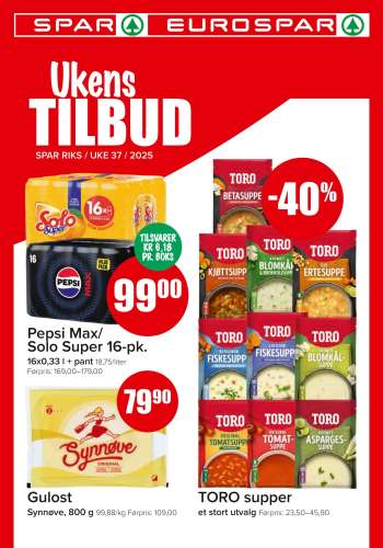 Kundeavis SPAR - 8.9.2025 - 14.9.2025.