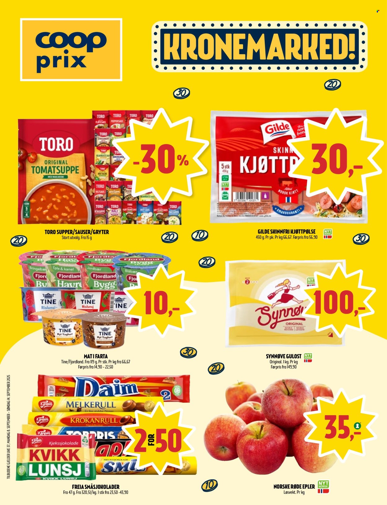 Kundeavis Coop Prix - 8.9.2025 - 14.9.2025. Side 1