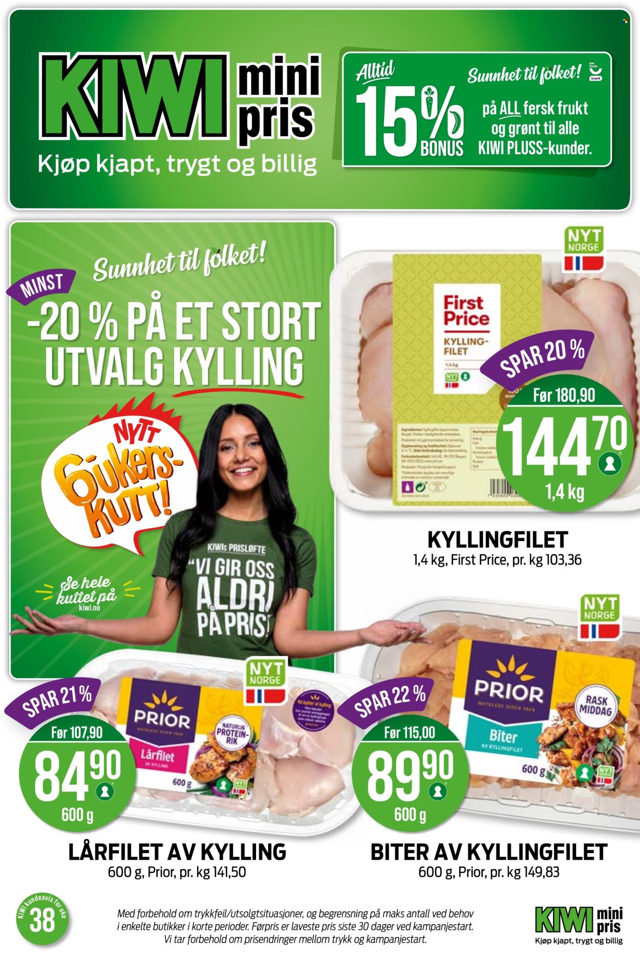 Kundeavis KIWI - 15.9.2025 - 21.9.2025. Side 1