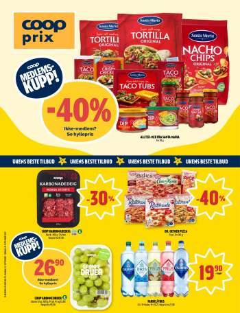 Kundeavis Coop Prix - 22.9.2025 - 28.9.2025.
