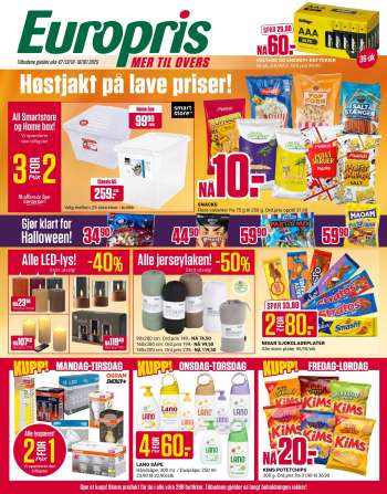 Kundeavis Europris - 13.10.2025 - 18.10.2025.
