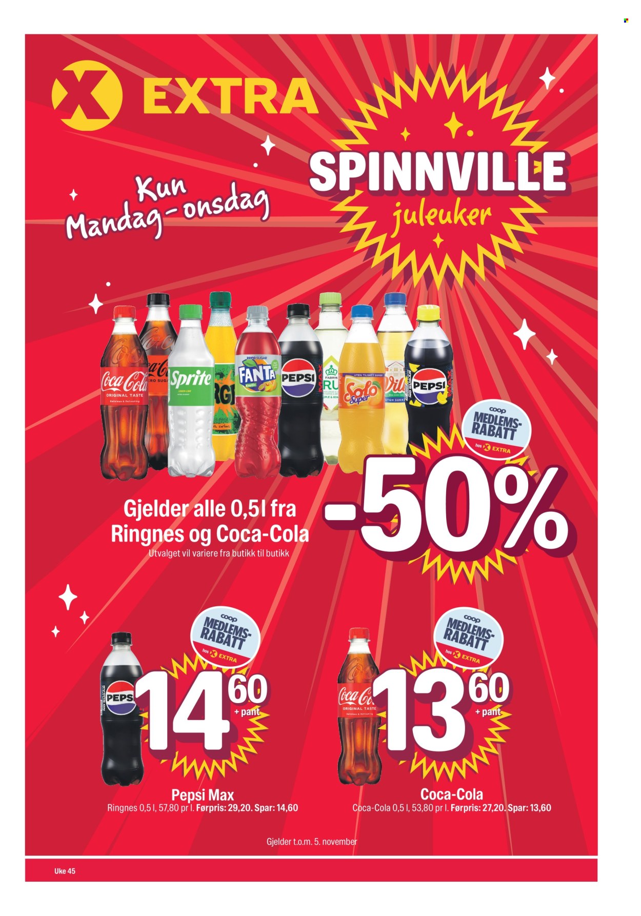 Kundeavis Coop Extra - 3.11.2025 - 9.11.2025. Side 1