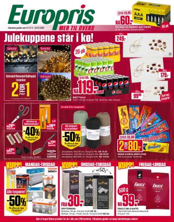 Kundeavis Europris - 17.11.2025 - 22.11.2025.