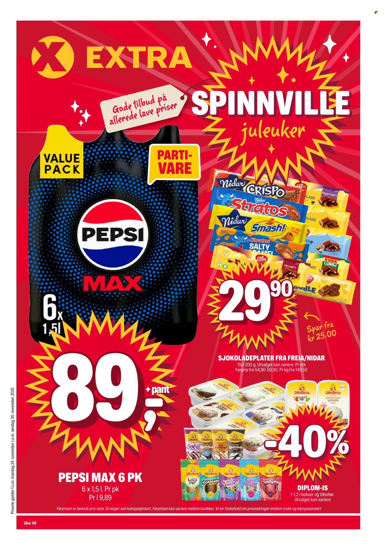 Kundeavis Coop Extra - 24.11.2025 - 30.11.2025. Side 1