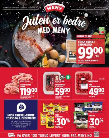 Kundeavis MENY - 30.11.2025 - 6.12.2025.
