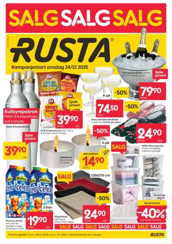 Kundeavis Rusta - 24.12.2025 - 4.1.2026.