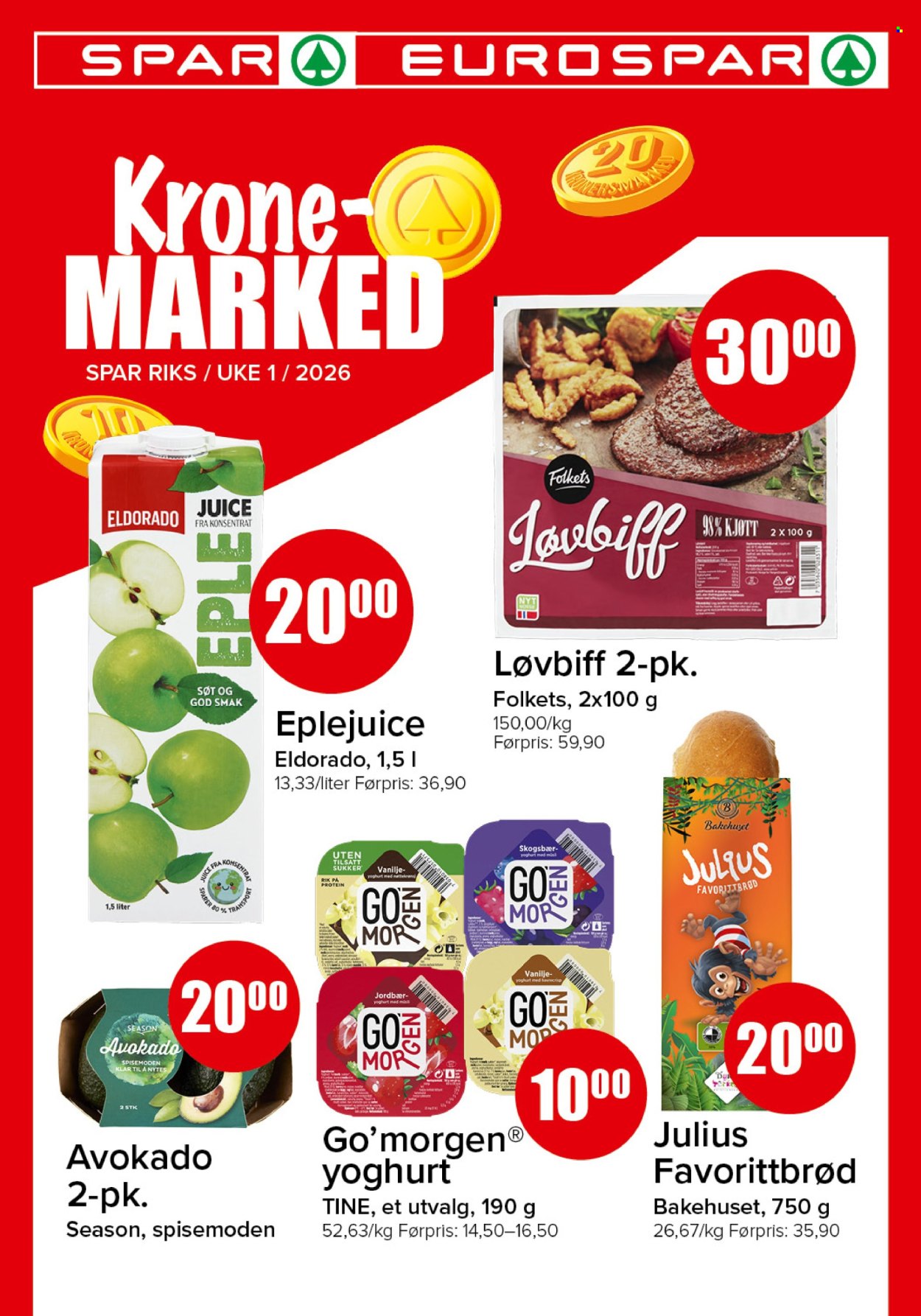 Kundeavis SPAR - 2.1.2026 - 4.1.2026. Side 1