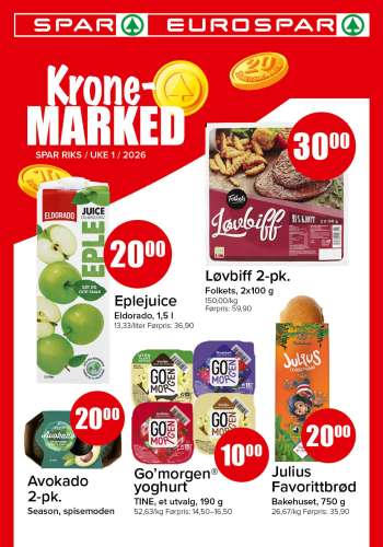 Kundeavis SPAR - 2.1.2026 - 4.1.2026.