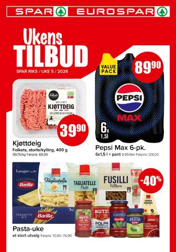 Kundeavis SPAR - 26.1.2026 - 1.2.2026.